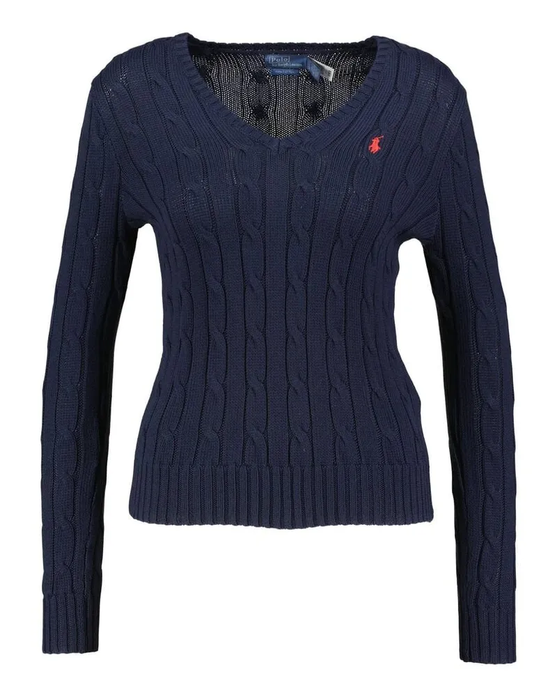 Ralph Lauren Damen Strickpullover aus Baumwolle Marine