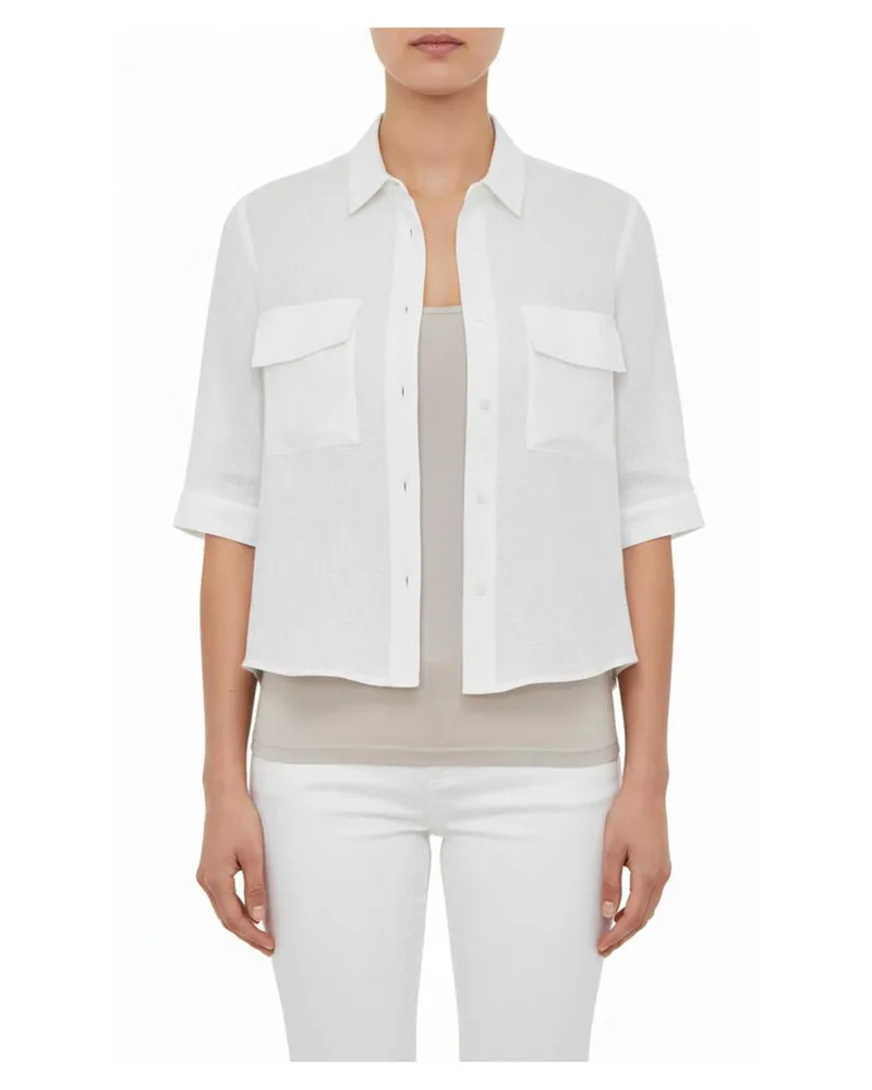 hemisphere Damen Bluse Weiss