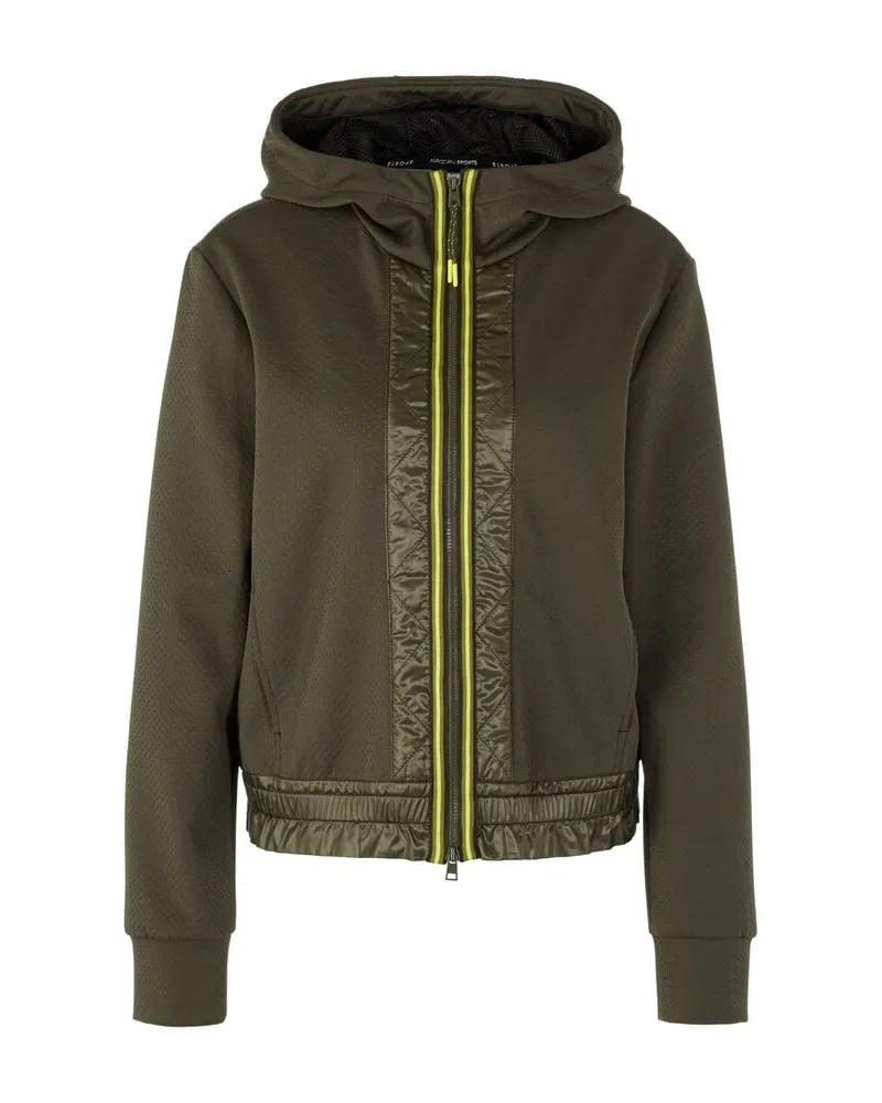 Marc Cain Damen Jacke mit Kapuze Oliv