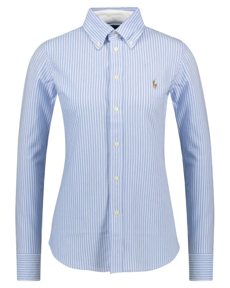 Ralph Lauren Damen Bluse Langarm Bleu