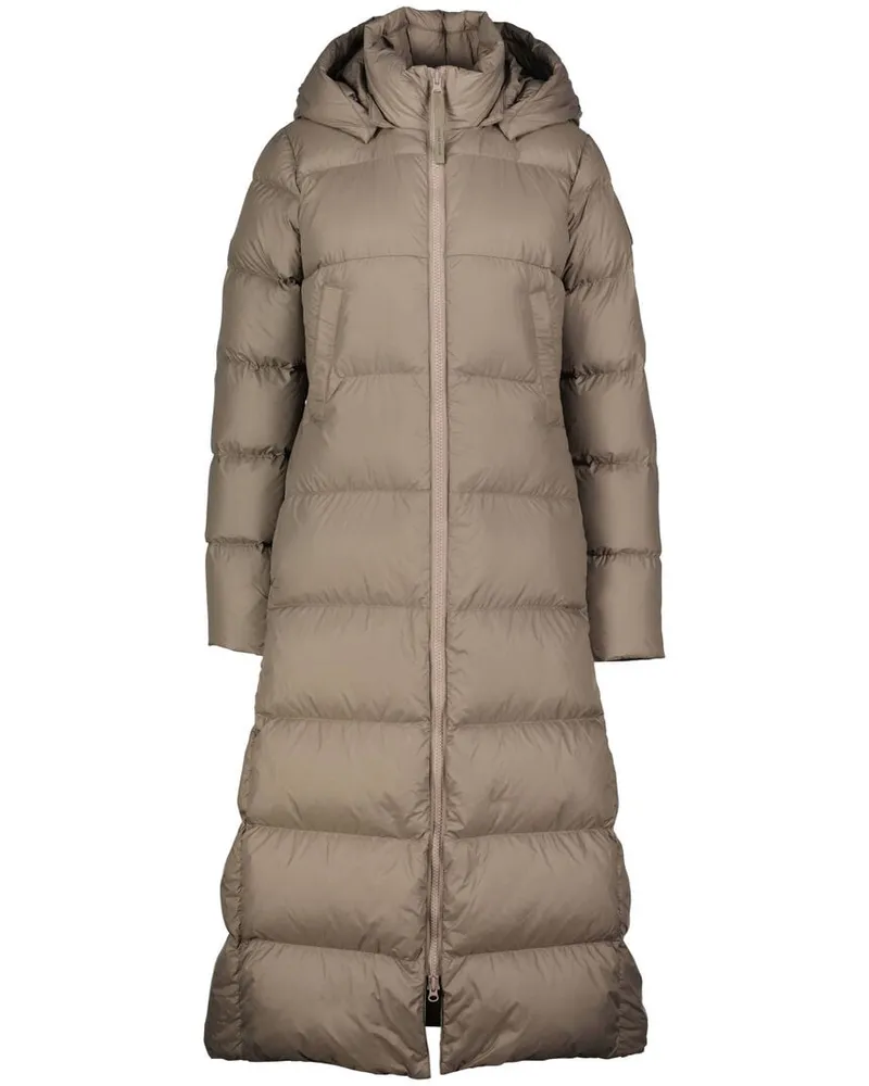 Canada Goose Damen Daunenmantel mit Kapuze MYSTIQUE PUFFER Taupe