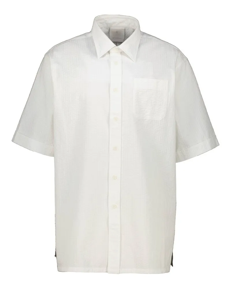 Givenchy Herren Hemd aus Baumwolle Regular Fit Weiss