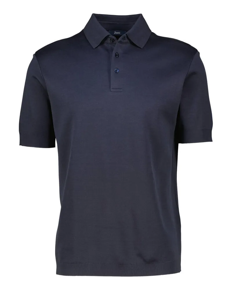 Herno Herren Poloshirt aus Baumwolle Marine