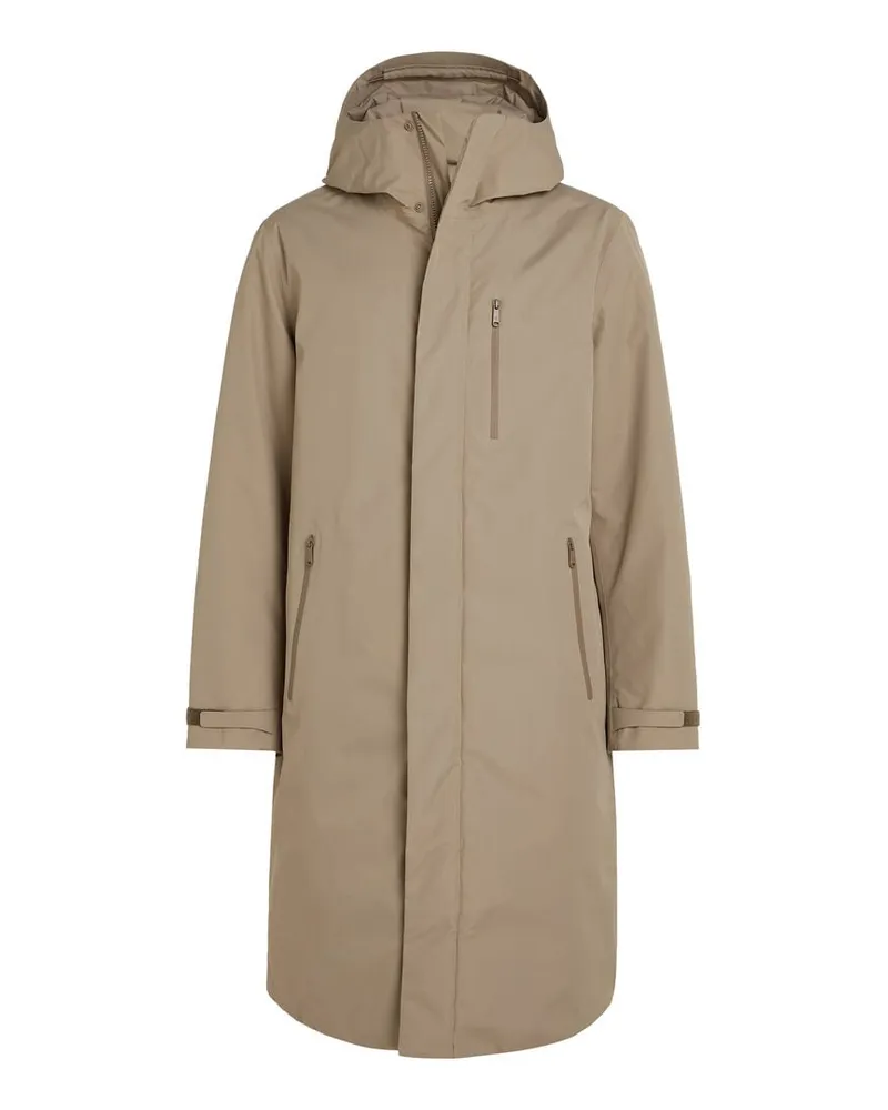 Calvin Klein Herren Mantel TECHNICAL PARKA Relaxed Fit Khaki