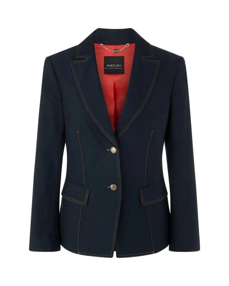 Marc Cain Damen Blazer in Denim-Optik Navy