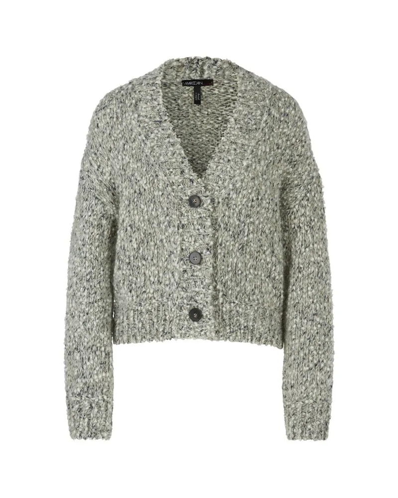 Marc Cain Damen Cardigan mit Alpaka SYDNEY Grau
