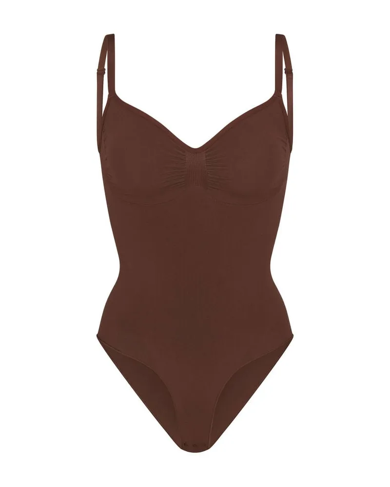 SKIMS Damen Bodysuit SEAMLESS SCULPT Braun