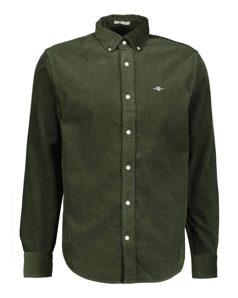 Gant Herren Cordhemd CORDUROY SHIRT Regular Fit Grün