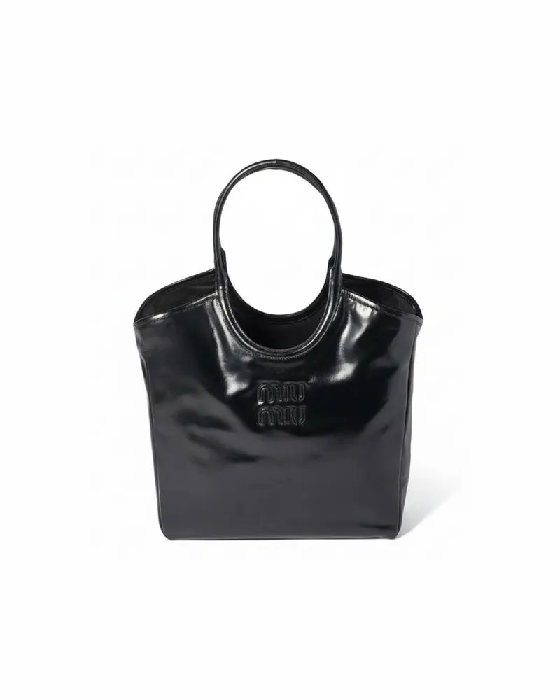 Miu Miu Damen Shopper IVY Schwarz