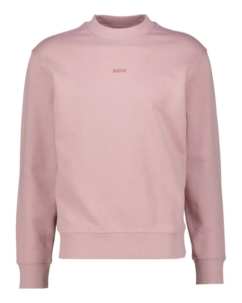 HUGO BOSS Herren Sweatshirt WESMALLCREW Relaxed Fit Purple