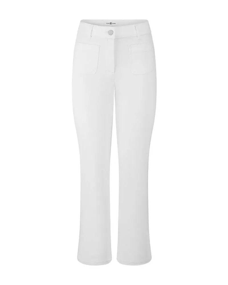 Riani Damen Hose aus Baumwollmix Weiss