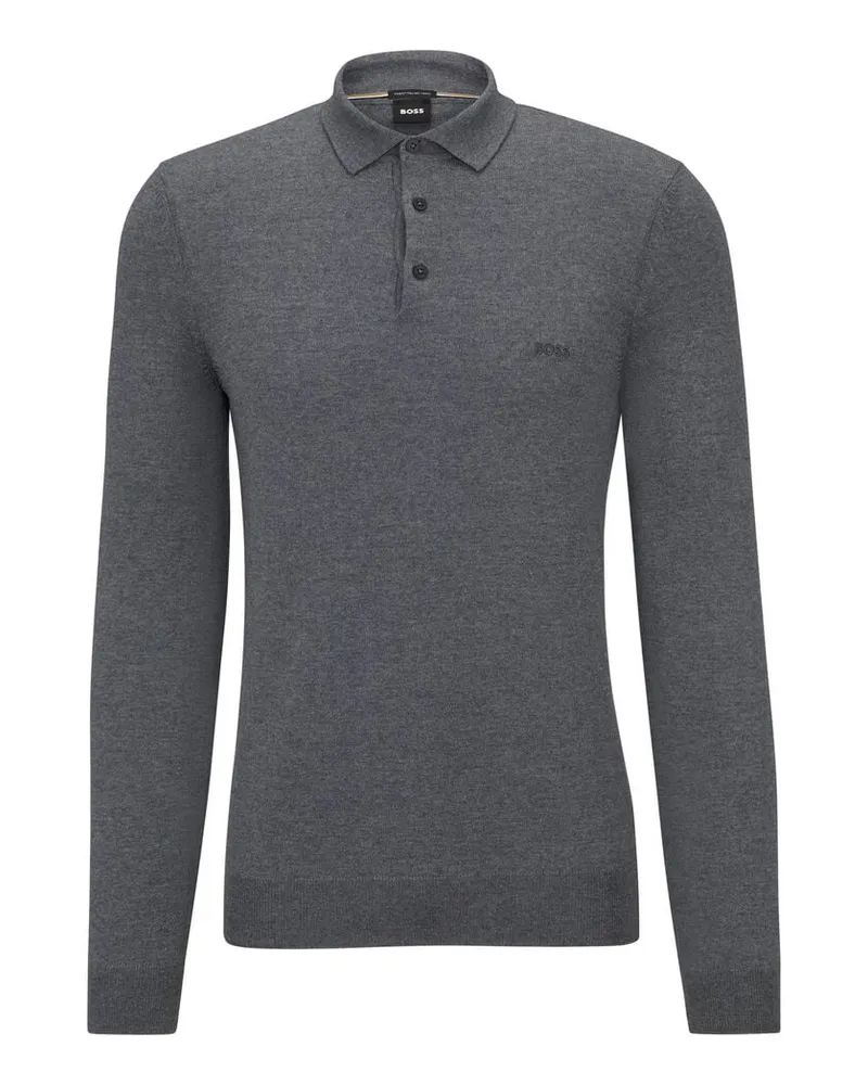 HUGO BOSS Herren Pullover BONO-L Grau