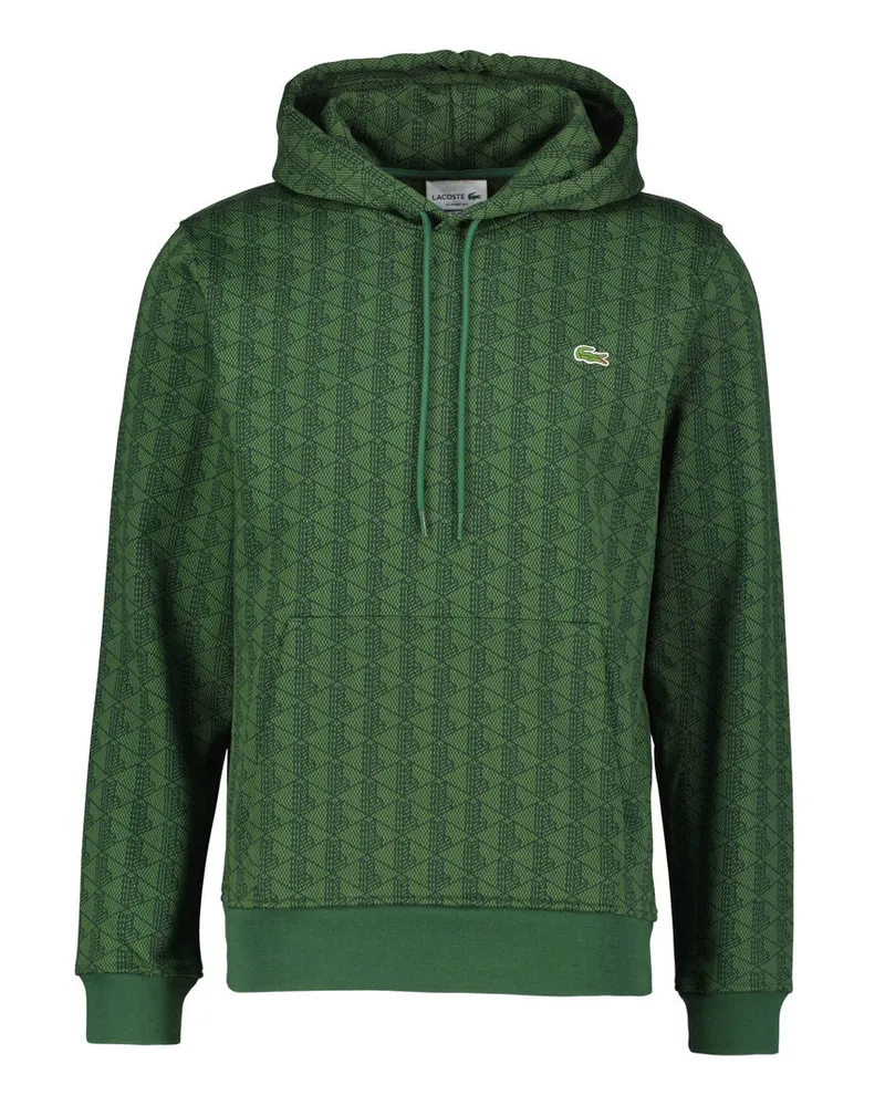Lacoste Herren Hoodie aus Bio-Baumwolle Grün