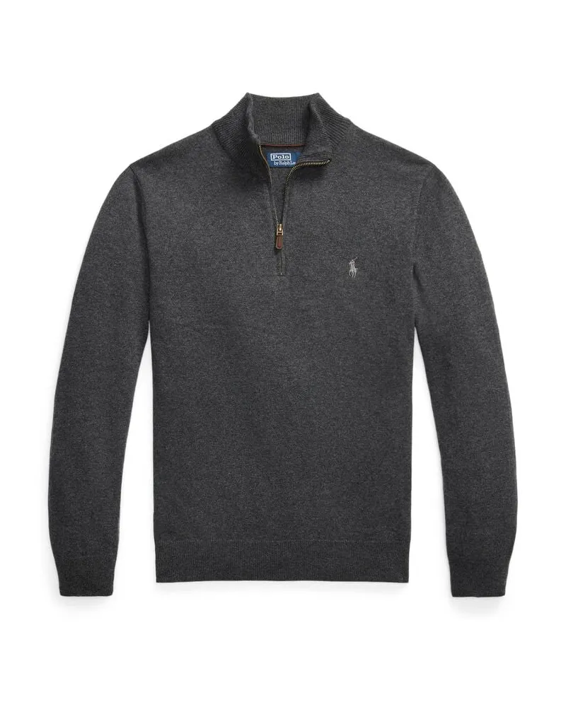 Ralph Lauren Herren Strickpullover aus Wolle Anthrazit