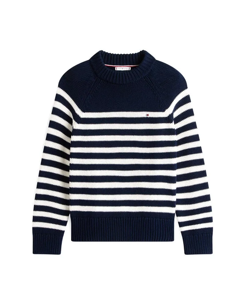 Tommy Hilfiger Damen Strickpullover aus Baumwolle Marine