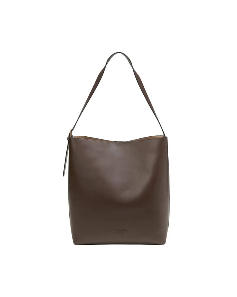 Marc O'Polo Damen Schultertasche HOBO BAG Grau