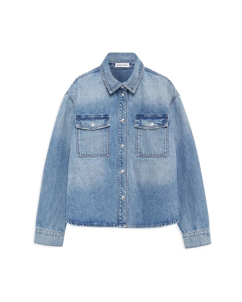 Anine Bing Damen Jeanshemd PAXTON Blue