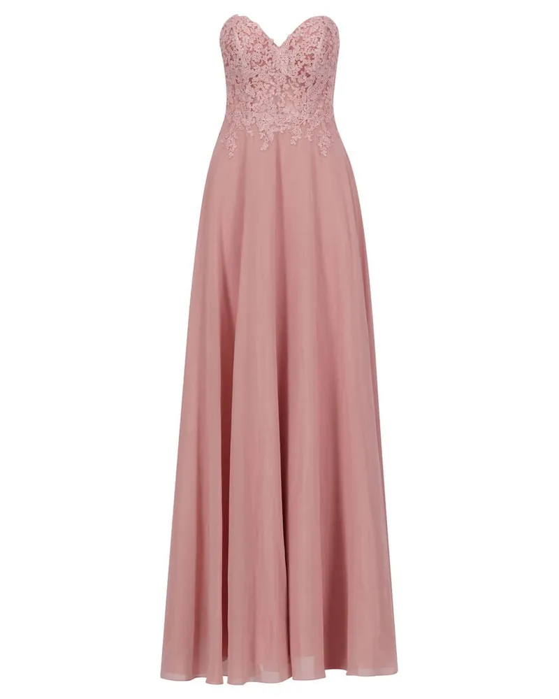 Unique Damen Abendkleid HEART CORSAGE Rose