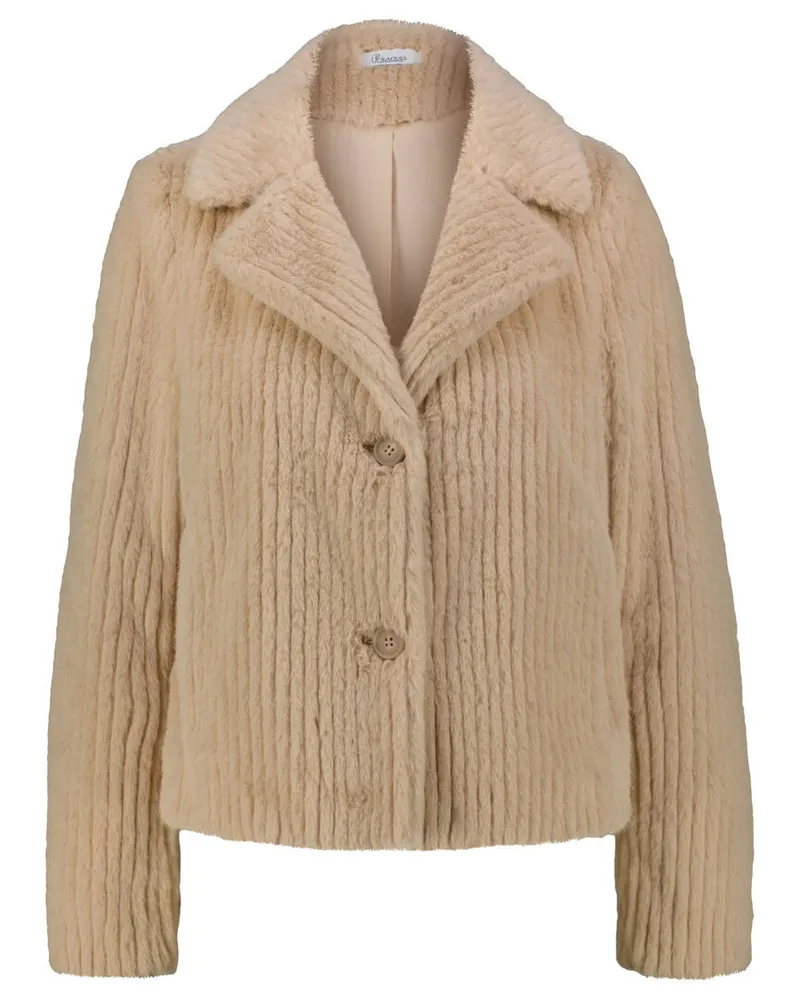 Princess goes Hollywood Damen Jacke aus Kunstfell Sand