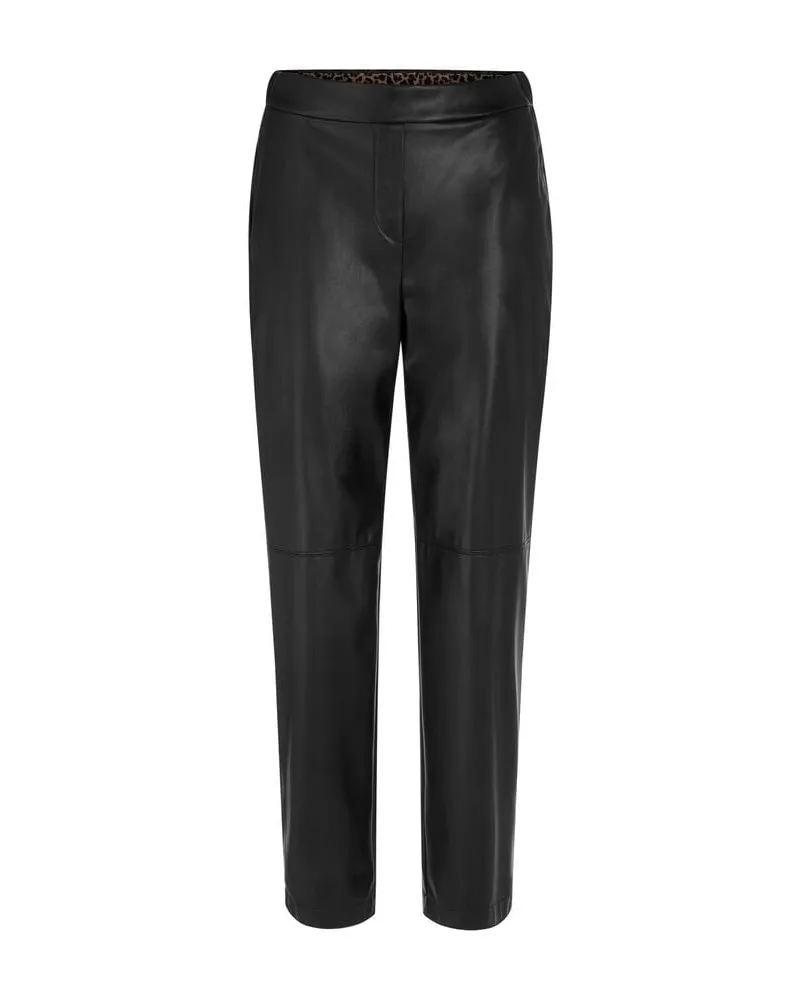 Marc Cain Damen Kunstlederhose RANCHI Schwarz