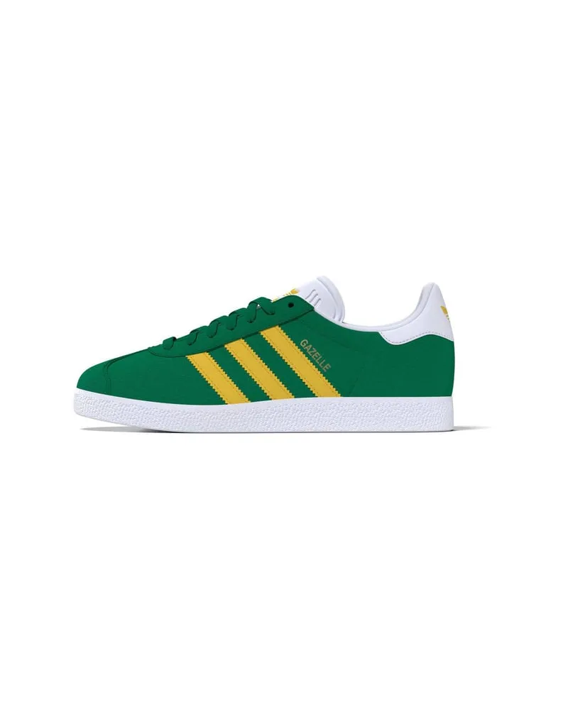 adidas Herren Sneaker aus Wildleder GAZELLE WM 2026 Grün-gelb