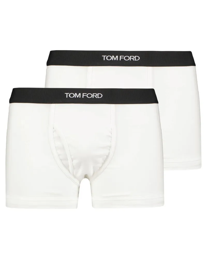 Tom Ford Herren Retropants 2er-Pack Weiss