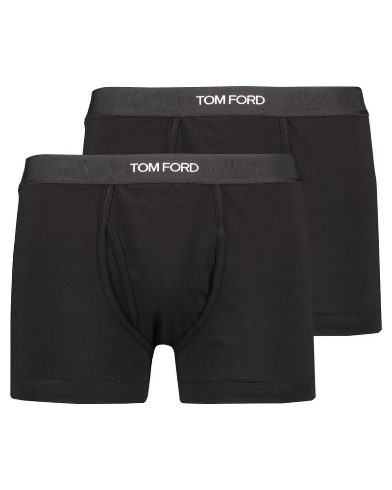 Tom Ford Herren Retropants 2er-Pack Schwarz