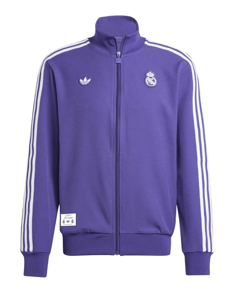 adidas Herren Sweatjacke REAL MADRID TERRACE ICONS Lila