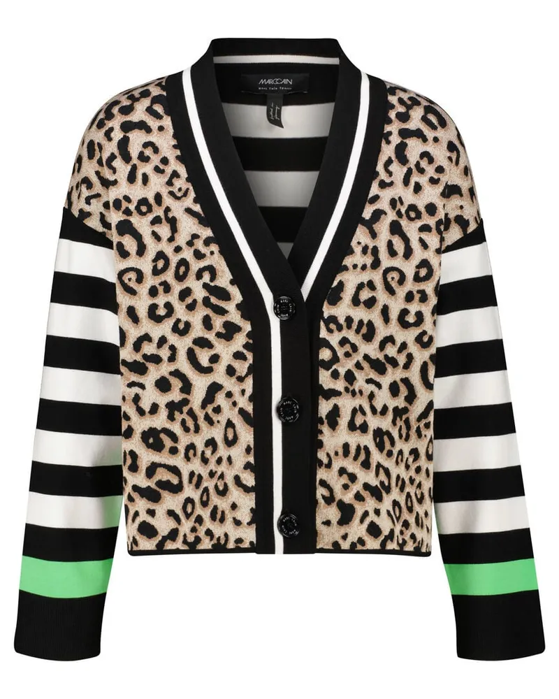 Marc Cain Damen Cardigan im Mustermix Mehrfarbig