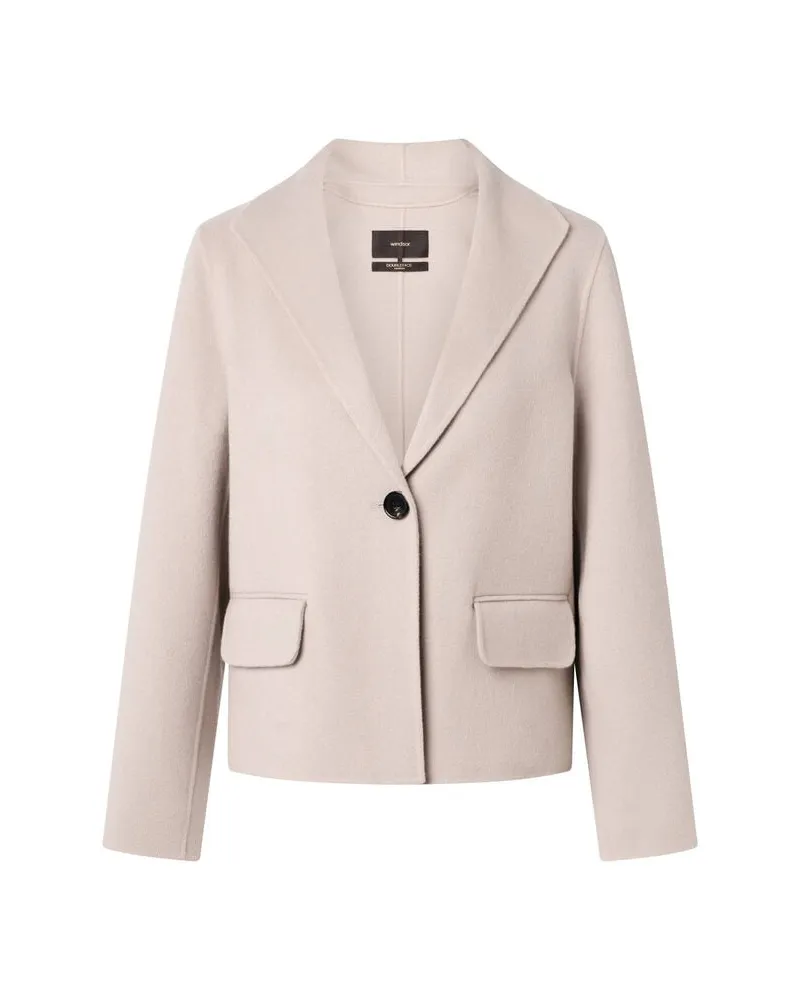 windsor. Damen Wolljacke DOUBLEFACE Beige