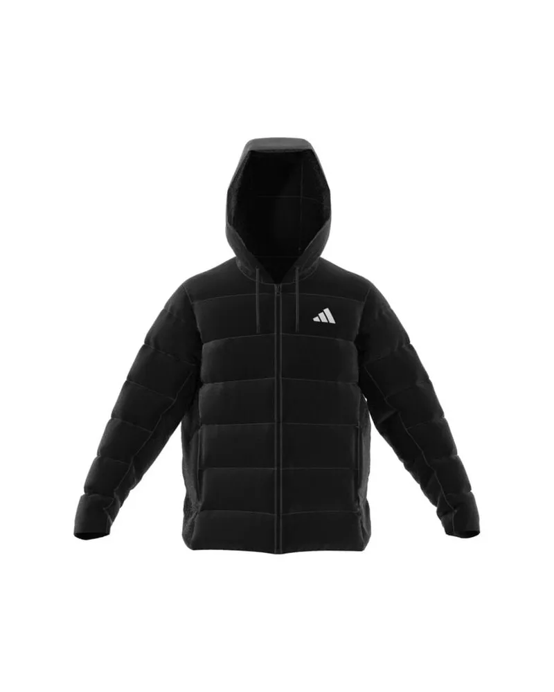 adidas Herren Steppjacke mit Kapuze Schwarz