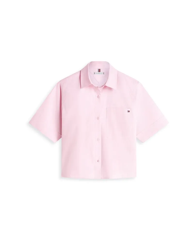 Tommy Hilfiger Damen Bluse aus Bio-Baumwolle Rose