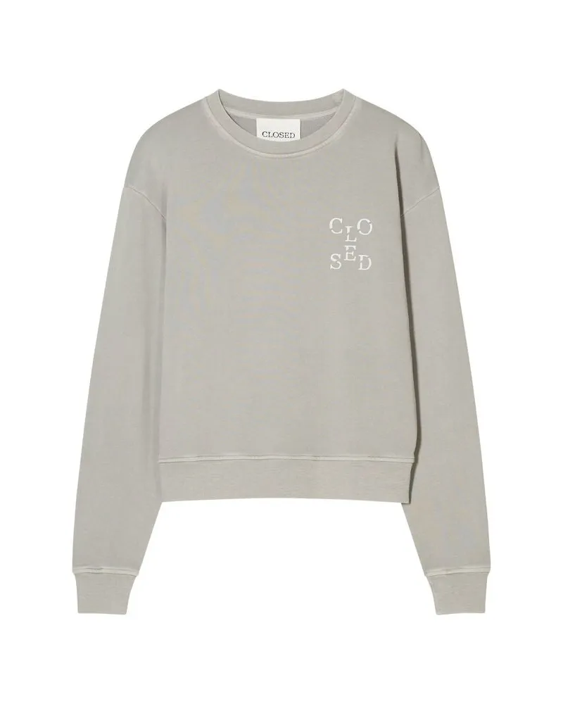 Closed Damen Sweatshirt aus Bio-Baumwolle Grau