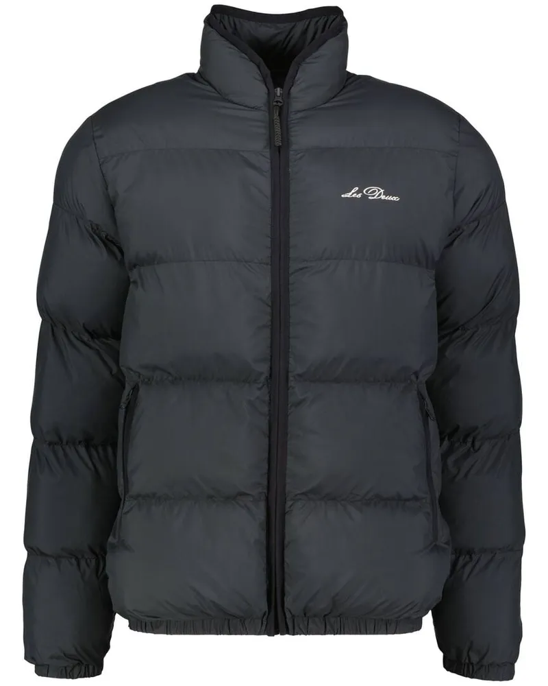 LES DEUX Herren Steppjacke NEWPORT PADDED JACKET Schwarz