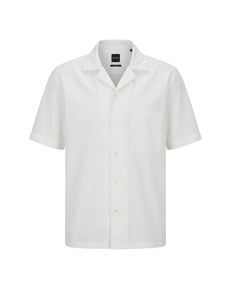 HUGO BOSS Herren Freizeithemd RAYER_M Weiss