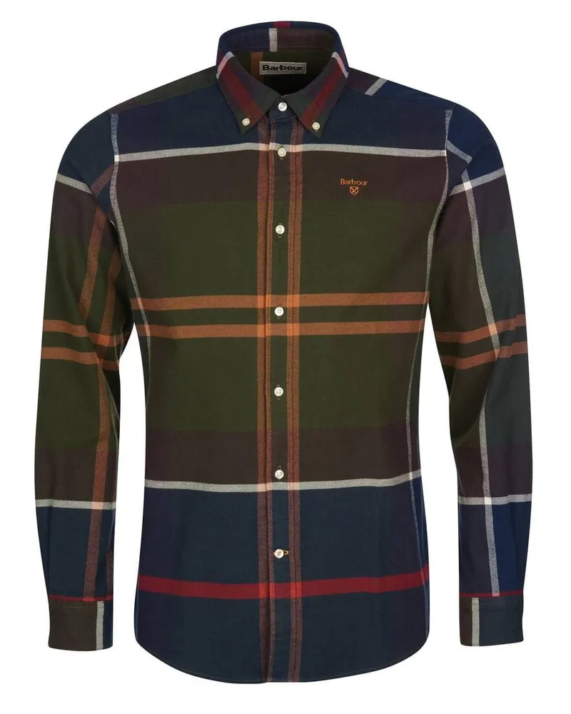 Barbour Herren Hemd ICELOCH Tailored Fit Oliv
