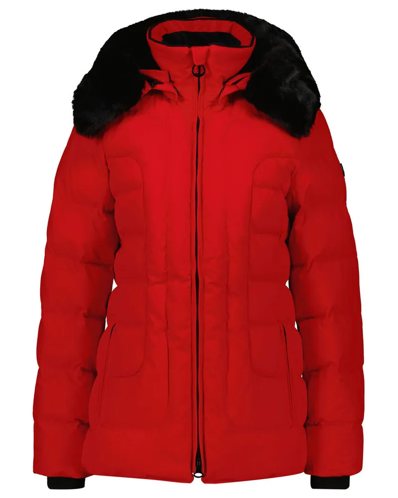 Wellensteyn Damen Funktionsjacke BELVITESSE mit abnehmbarem Kunstpelz Rot
