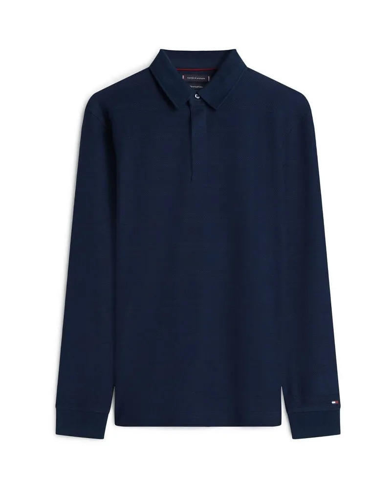 Tommy Hilfiger Herren Langarmshirt aus Baumwolle Marine