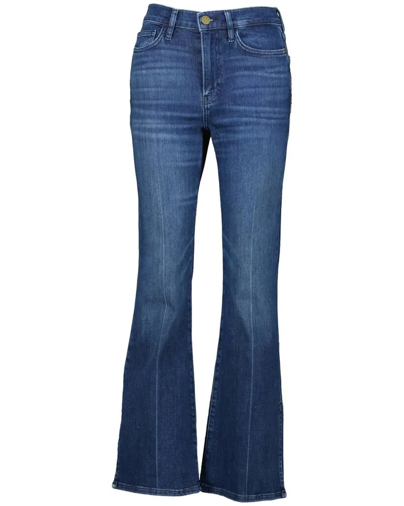 Frame Denim Damen Jeans LE EASY FLARE SIDE SLIT Blueblack