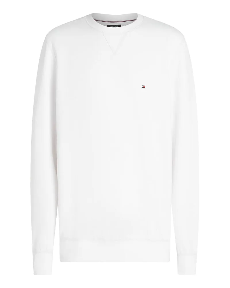 Tommy Hilfiger Herren Sweatshirt aus Fleece Weiß