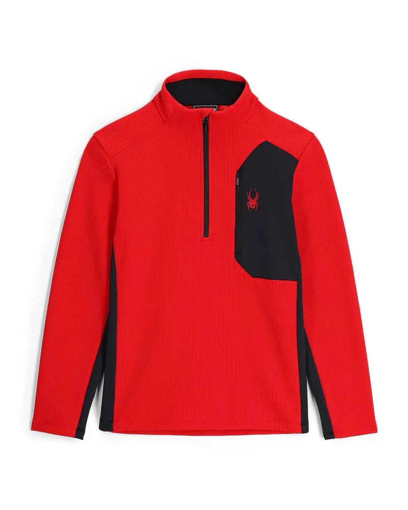 Spyder Herren Fleecepullover BANDIT Regular Fit Hochrot