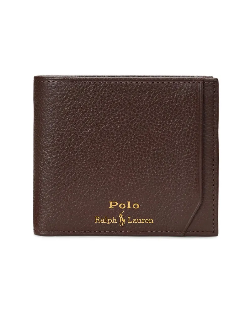 Ralph Lauren Herren Geldbörse aus Leder Braun