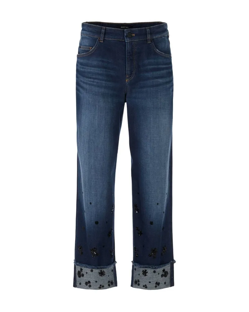 Marc Cain Damen Jeans WUKARI Wide Fit Blue