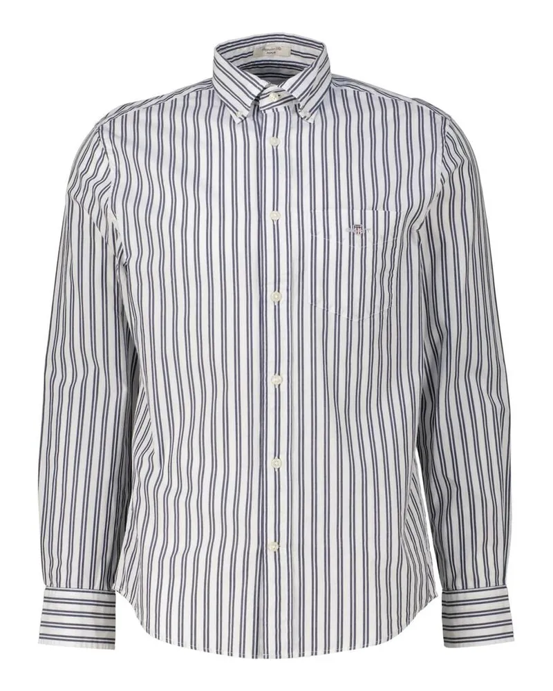Gant Herren Freizeithemd POPLIN Regular Fit Weiss