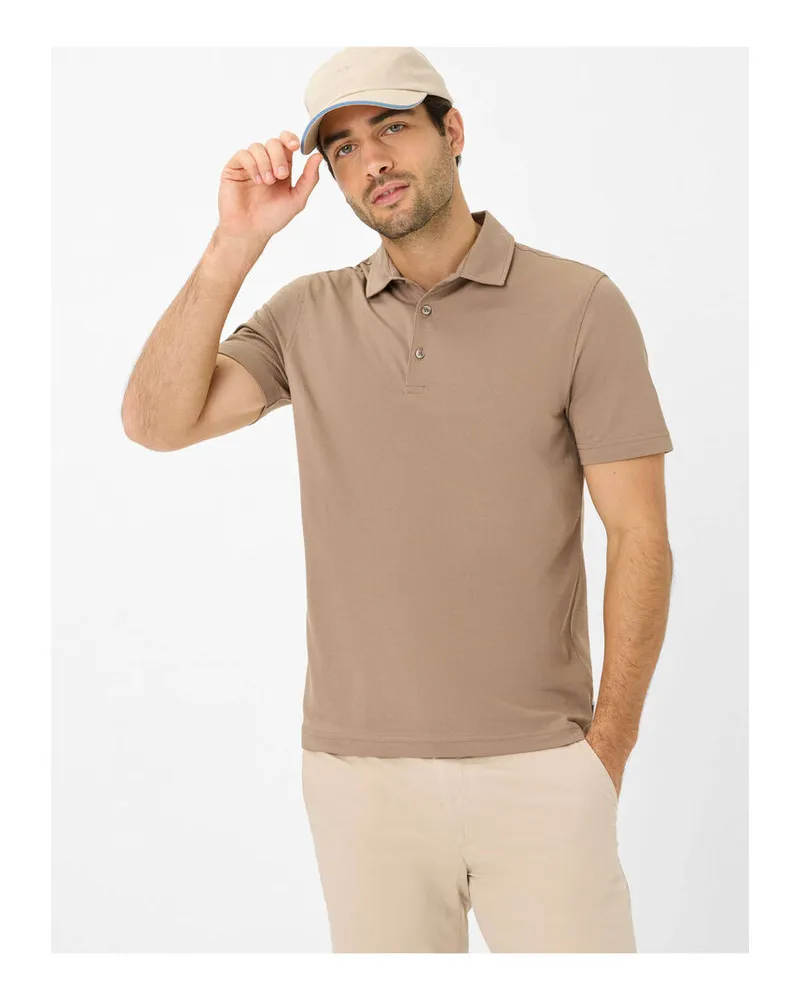 Brax Herren Poloshirt STYLE PEPE Braun