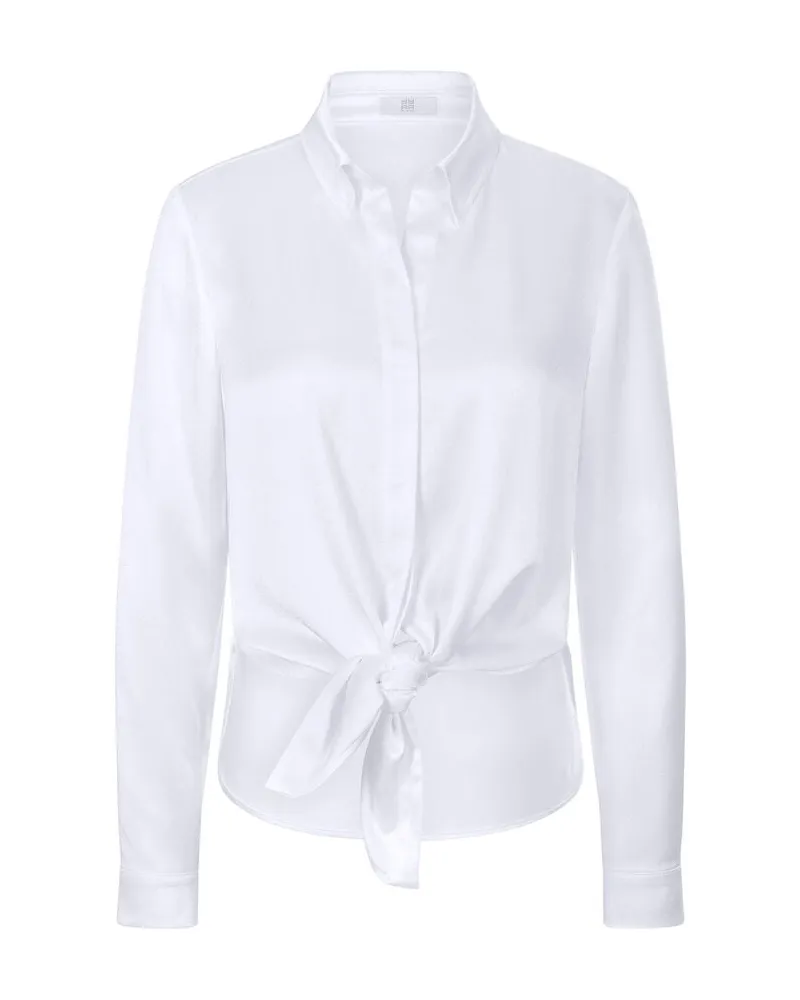 Riani Damen Satinbluse Offwhite