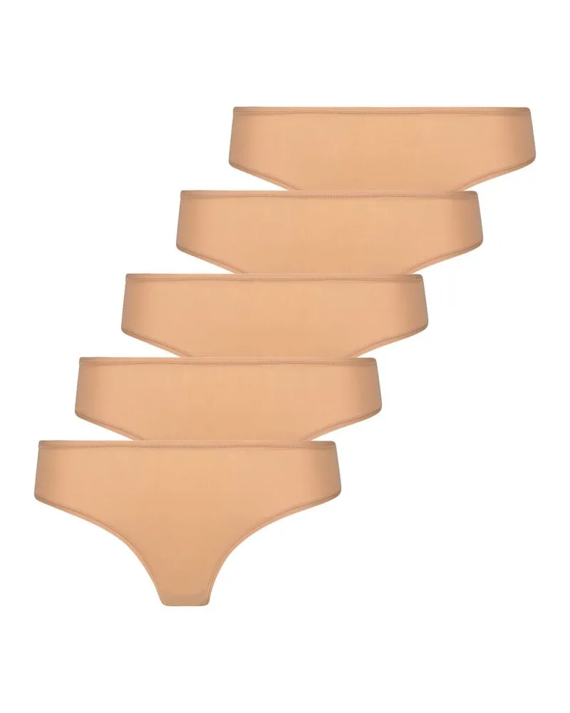 SKIMS Damen String FITS EVERYBODY 5 PACK Nougat