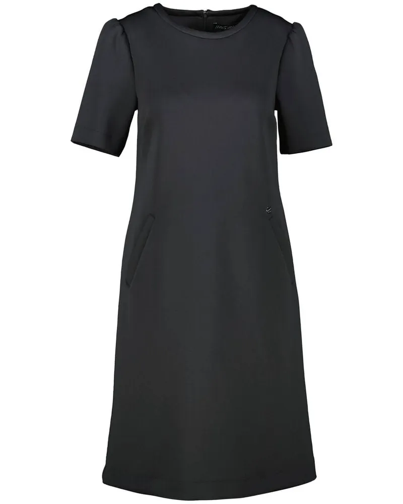 Marc Cain Damen Midikleid Relaxed Fit Kurzarm Schwarz