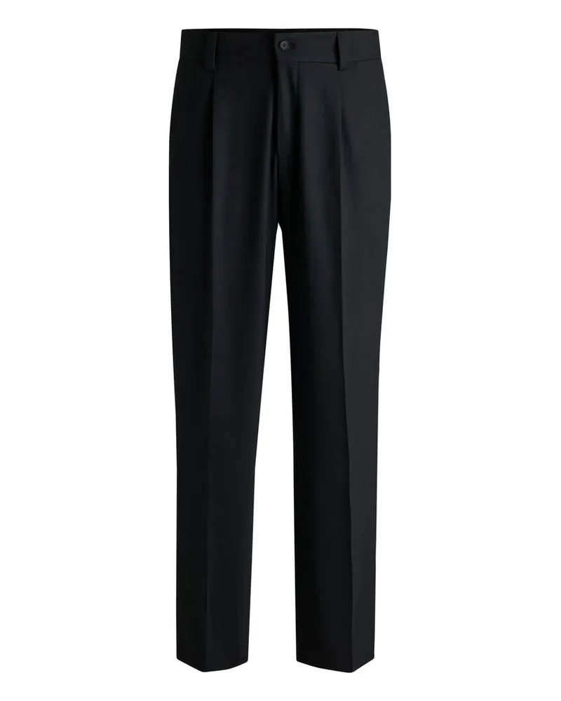 HUGO BOSS Herren Hose Regular Fit Schwarz