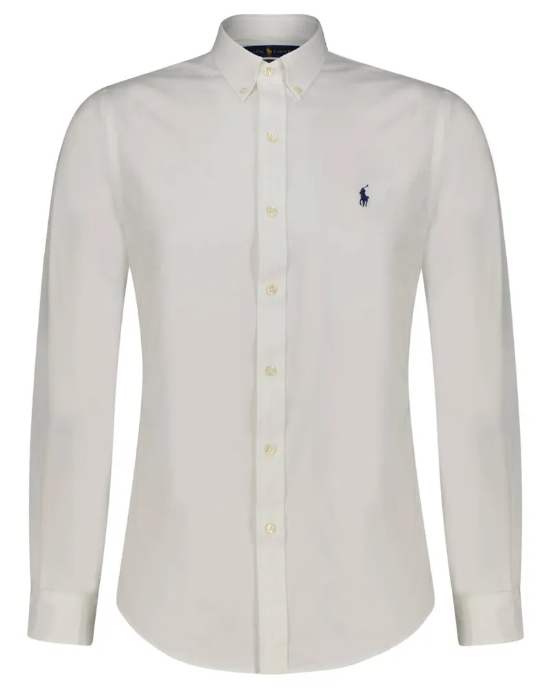 Ralph Lauren Herren Freizeithemd Langarm Weiss